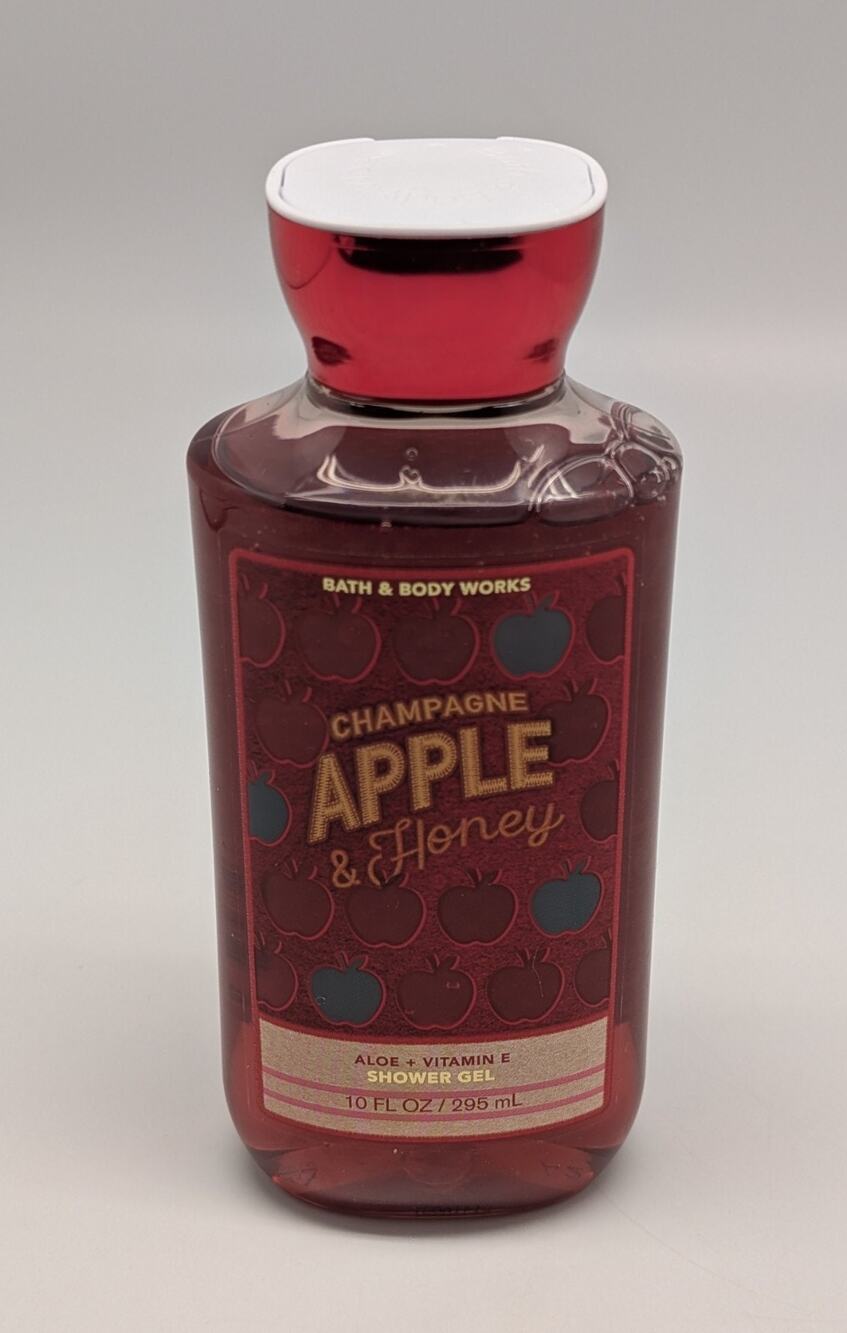 Bath & Body Works Champagne Apple & Honey Shower Gel 10 fl oz - Aloe + Vitamin E